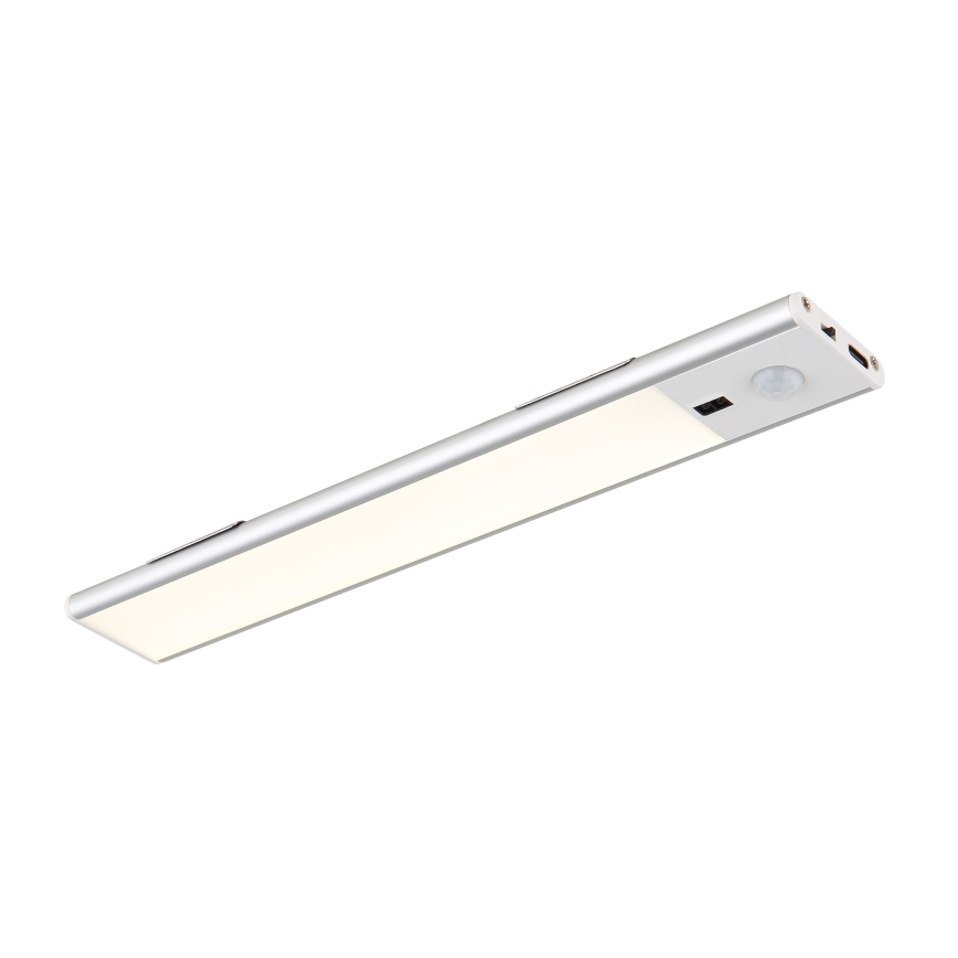 Globo - Luz LED recargable regulable para debajo de armarios de cocina 1,4 W/5 V 1100 mAh 24 cm